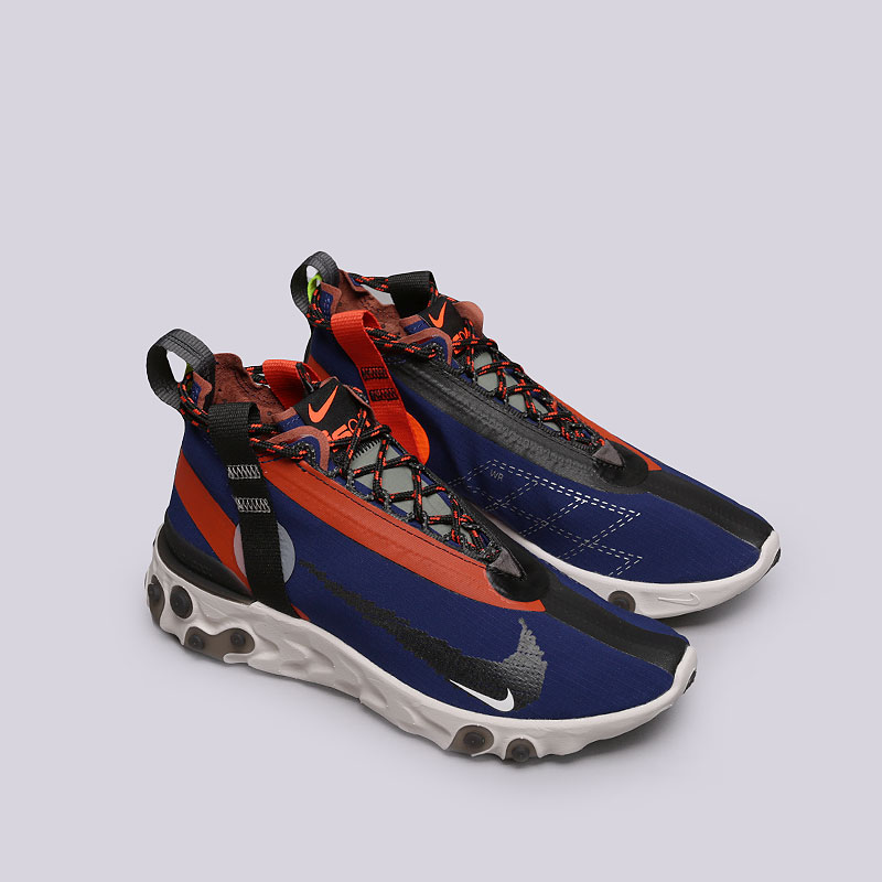  синие кроссовки Nike React Runner Mid WR Ispa AT3143-400 - цена, описание, фото 2